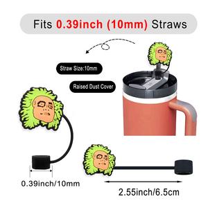 Bar Accesorios Tema de Halloween película <span class=keywords><strong>Beetlejuice</strong></span> personaje Halloween paja toppers encantos y vaso - Product Image 5