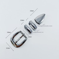 Boucle de ceinture pour femme de haute qualité 20 mm en alliage de zinc moulé sous pression, ensemble de 2 pièces, boucle à ardillon, quincaillerie d'usine, boucle de ceinture 3 pièces
