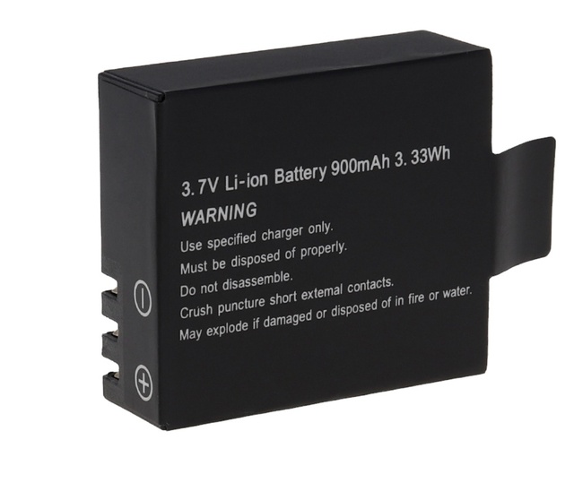 2020 Hot 3.7V 900mAh Battery Rechargeable Li-ion Spare Batteries Sports Action Camera Accessories for Sj4000