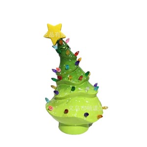 Christmas <b>Tree</b> Resin Desktop Ornament Led <b>Lighting</b> Night Light Christmas Decoration - Product Image 5