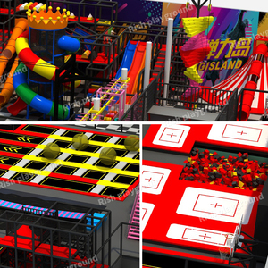 Rish - Equipo de Entretenimiento de Alta Capacidad y Calidad, Centro de Juegos Personalizado para Sótanos, Parque Infantil Interior Completo, Parque de Trampolines para Niños - Product Image 5