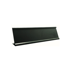 Porte-étiquette de nom individuel classique en aluminium noir 10" x 2" pour bureau - Product Image 3