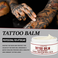 100% Mantequilla de tatuaje vegana para antes, durante y después del proceso de tatuaje Lubrica hidrata y cura la piel para el cuidado del tatuaje