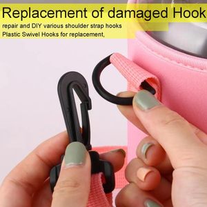 PCS <b>Plastic</b> Snap <b>Hook</b> Swivel Clip <b>Plastic</b> Rotary Webbing <b>Hooks</b> For Shoulder Bag Strap Backpack Keychains Purse Clasp - Product Image 6