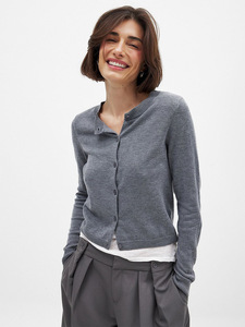 <span class=keywords><strong>Cardigan</strong></span> da Donna <span class=keywords><strong>Rosso</strong></span> con Collo a V, Maniche Lunghe, Monopetto, Giacca in Maglia Morbida e Corta - Product Image 6