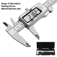 Outil de mesure de haute qualité, calibre numérique en acier inoxydable 0-150 mm/200 mm/300 mm, instrument de mesure, calibre à vernier en plastique