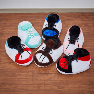 Chaussons en peluche chauds et cool, taille unique, chaussures de sport <span class=keywords><strong>Dunk</strong></span> High, baskets, pantoufles à bout rond - Product Image 5
