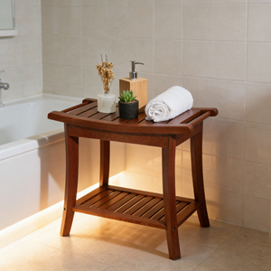 <span class=keywords><strong>Banc</strong></span> <span class=keywords><strong>de</strong></span> douche en teck <span class=keywords><strong>avec</strong></span> étagère <span class=keywords><strong>de</strong></span> <span class=keywords><strong>rangement</strong></span> pour <span class=keywords><strong>salle</strong></span> <span class=keywords><strong>de</strong></span> <span class=keywords><strong>bain</strong></span> et toilettes - Product Image 4