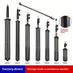 2.1 MÉT mờ kết thúc phát trực tiếp đứng ba chân dày nhiếp ảnh đứng Đèn sàn đứng mở rộng khung - Product Image 2