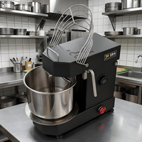 Mélangeur à Pâte Commercial 15kg 25kg 50kg en Acier Inoxydable, Pétrin Spirale Robuste pour Boulangerie, Pizzeria et Restaurant