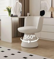 Fauteuil en cuir et bois italien rotatif avec fonction pivotante pour salon de beauté, hôtel, salon