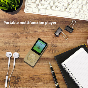 เครื่องเล่น MP3 ขนาดเล็ก อลูมิเนียมอัลลอยด์ เสียงแบบไม่สูญเสีย วิทยุ FM เครื่องบันทึกอีบุ๊ค แบตเตอรี่ใช้งานได้มากกว่า 20 ชั่วโมง อุปกรณ์เสียงพกพา - Product Image 5