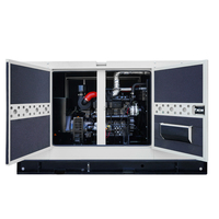 Groupe électrogène diesel silencieux monté sur armoire 30 kVA 30 kW double fréquence 50 Hz 60 Hz réglable pour l'exportation, alimentation multi-pays