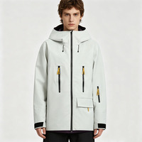Nouveautés d'usine : Veste imperméable à coque rigide 20000 mm, coupe-vent, à capuche, avec fermeture éclair en tissu amovible pour adultes