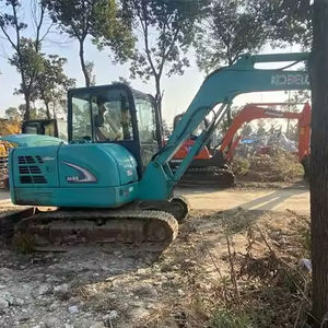 Máquina excavadora Kobelco SK60 usada a la venta Buen rendimiento Peso operativo de 5 toneladas con componentes principales Motor de motor - Product Image 1