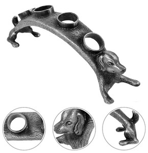 Usine Antique Argent Chien Conception 4 trous Bouchons <span class=keywords><strong>De</strong></span> <span class=keywords><strong>Vin</strong></span> Stand <span class=keywords><strong>Bouchon</strong></span> <span class=keywords><strong>De</strong></span> Bouteille Bouquet Alliage Chat <span class=keywords><strong>Porte</strong></span>-<span class=keywords><strong>Bouchon</strong></span> <span class=keywords><strong>De</strong></span> Bouteille <span class=keywords><strong>De</strong></span> <span class=keywords><strong>Vin</strong></span> - Product Image 3