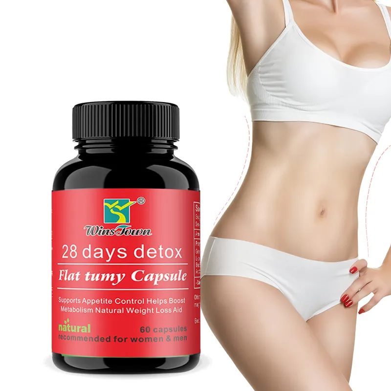 Wins Town 28 dias Detox Plus Tablet para barriga lisa Slimming