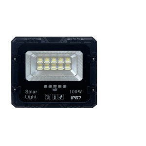 Reflector LED Solar de 100W IP65, Luz Diurna 5000K, COB, Cuerpo de Aluminio, Montaje en Pared, Iluminación Exterior para Jardín, Certificado CE, Regulable con Control Remoto - Product Image 3