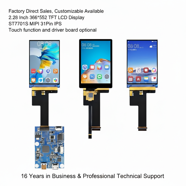 2.28" 2.28 Inch 368x552 MIPI TFT LCD Touch Display Driver Board Module Lcd Custom Lcd Custom Lcd Controller Board Lcd Esp32