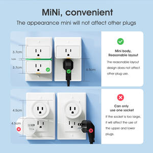 Prise intelligente WiFi Tuya, prise US, 15A, compteur de puissance, télécommande, minuterie vocale, domotique - Product Image 2