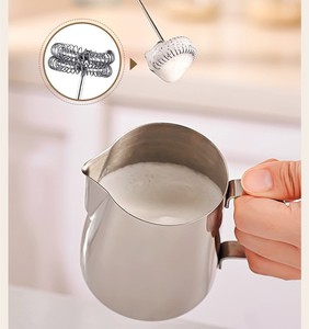 Mousseur à lait rechargeable USB-C à 3 vitesses réglables avec 2 têtes, mélangeur de boissons électrique portatif pour café, <span class=keywords><strong>matcha</strong></span>, fouet à œufs - Product Image 4
