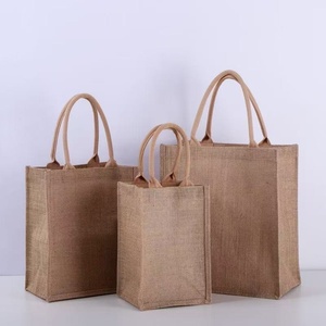 Personalized <strong>Custom</strong> Hand Painted <strong>Jute</strong> <strong>Tote</strong> <strong>Bag</strong> Blank Patchwork Cotton Linen Canvas Shopping Gift <strong>Bag</strong> for DIY <strong>Printing</strong> for Beach - Product Image 5