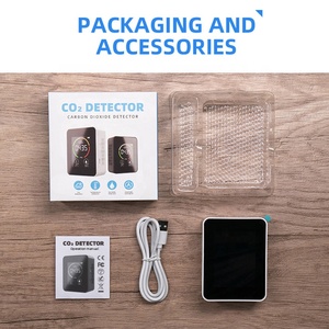 Carbon Dioxide Detector cho Home cắm trong nhà CO2 màn hình có thể sạc lại nhiệt độ độ độ ẩm cảm biến ndir báo động LCD hiển thị - Product Image 6