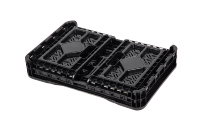 Caisse de stockage en plastique pliable robuste de 12,7 gallons en gros