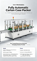 Machine d'emballage de cartons UBL pour bouteilles de boissons, équipement d'emballage automatique avec fermeture par ruban adhésif