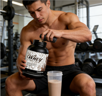 Complément alimentaire en poudre de protéines de lactosérum de qualité supérieure Body Fortress, avant l'exercice, énergie, croissance musculaire, usage adulte