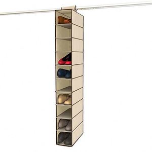 <b>Wall</b>-Mounted 10-Layer Non-Woven <b>Storage</b> Bag Hanging Closet Shoe Organizer for Shoes <b>Storage</b> - Product Image 5