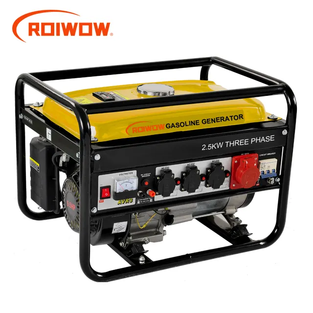 2.5KW Portable Power Petrol Generator Price Small Home House Use Three Phase Gas Gasoline Engine Generators For Sale