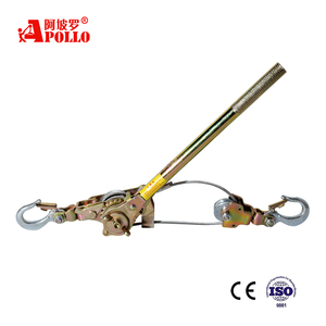 Tire-câble à cliquet à double crochet robuste de 2 tonnes, tendeur de câble métallique, treuil manuel pour étirement de canalisations, utilitaire <span class=keywords><strong>Apollo</strong></span> - Product Image 1