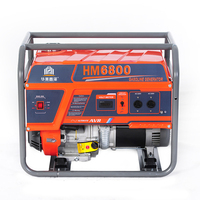 Generador Portátil de Gasolina HM6800 de 5KW, Monofásico/Trifásico, 220V, para Hogar y Construcción, Fuente de Energía de Respaldo, Venta al Por Mayor de Fábrica, OEM, ODM