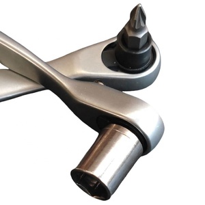 Juego de Llaves de Trinquete Mini de 72 Dientes de 1/4, Llave de Trinquete de Liberación Rápida, Destornillador de Trinquete, Juego Multifuncional de Puntas Planas y Cruzadas - Product Image 4