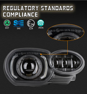 Phare LED Morsun MS-K1200HA pour BMW <span class=keywords><strong>2005</strong></span>-2009 <span class=keywords><strong>K1200R</strong></span> 2010-2013 K1300R E24 Certification Accessoires - Product Image 2