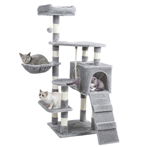 Modern Large 4-Level Cat Tree Cat Tower with Nest <b>Scratching</b> <b>Post</b> Plush Cat Climbing Frame for Indoor Cats - Product Image 2