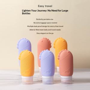 ขวดพลาสติกพกพาสำหรับเดินทาง ขวดแชมพู เจลอาบน้ำ ขนาดเล็ก ปิดผนึก ป้องกันการรั่วซึม ใช้ซ้ำได้ - Product Image 4