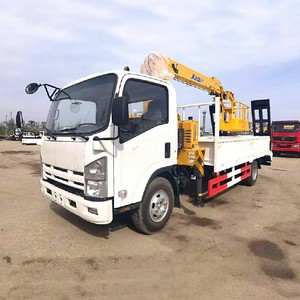 Factory Price ISUZU 5Ton Cargo Crane Truck with Rear <b>Ladder</b> for Load Excavator - Product Image 4