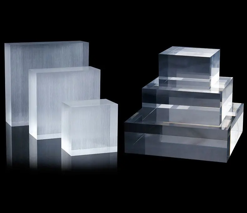 Wholesale New Design Store Display desktop acrylic perspex cube block