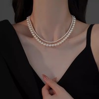 Collier de perles d'imitation vintage tendance pour femme, vente en gros du fabricant, pas cher, 4mm 6mm 8mm 10mm 12mm