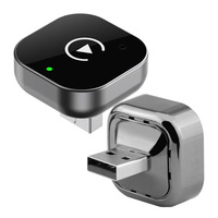 Adaptateur sans fil 2-en-1 CarPlay et Android Auto modèle C204, boîte multimédia de streaming automobile B-T Epro, dongle USB Car Play pour téléphone