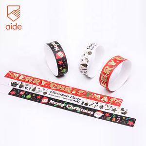 Braccialetti in Carta Tyvek Resistenti allo Strappo e Impermeabili, Colorati per Feste Natalizie ed Eventi, Personalizzabili con Logo - Product Image 3