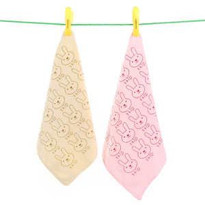 Serviette pour bébé en microfibre Jin Ao 25x25 cm, imprimée de dessins animés, douce et absorbante pour enfants - Product Image 5