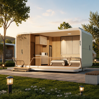 Maison mobile Apple Cabin, maison mobile en acier pour séjour en plein air, bureau mobile