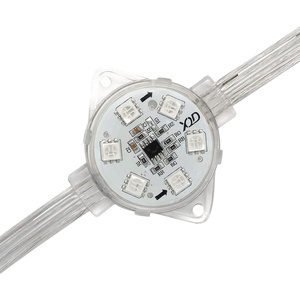 Lampu Pixel LED RGB 40mm Tahan Cuaca Bersertifikasi IP68 untuk Penerangan Dekoratif Garis Bangunan dan Jembatan Dalam dan Luar Ruangan - Product Image 1