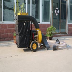 Hand Push Leaf Collector 1200mm Sweeping Width Yellow And Black Municipal Machinery Garden Farm Use - Product Image 3