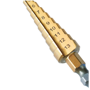 3Pcs Hss Step Drill Bit Set Cone Hole Cutter 4-12mm 4-20mm 4-32mm Titanium Coated Step Cone Drill Bits Punte Per Trapano - Product Image 3