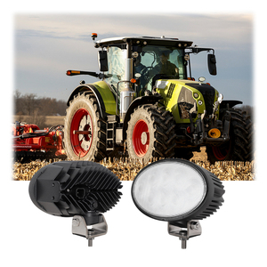 Lampe de travail ovale étanche ultra-lumineuse 12V 80W à 8 LED, 6,5 pouces, lumière de travail LED 24V pour tracteur - Product Image 5