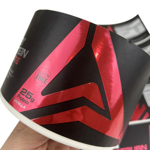 Hot Selling Luxus Spot UV Markenname Wasserdichtes Rechteck Etikett Hersteller für Vitamin Nahrungs ergänzungs mittel Etikett - Product Image 1